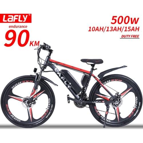 LAFLY Aluminum Alloy Electric Bike 21 Speed Electric Bicycle For Adult 26 inch Mountain ebike double disc brake 36v 500w 15A