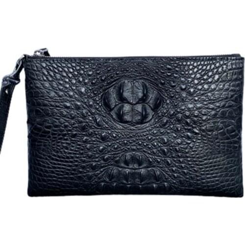 Fanzunxing new crocodile male handbags youth business leisure Hand caught bag crocodile men envelope bag Men crocodile bags