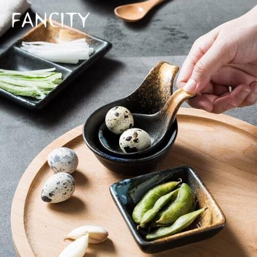 FANCITY Creative seasoning dish, sauce dish, odd-shaped dish, square, round, sauce dish