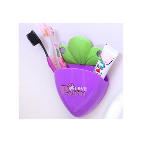 Creative radish design toothbrush rack suction toothbrush box toothbrush holder 11cm*7cm free shipping