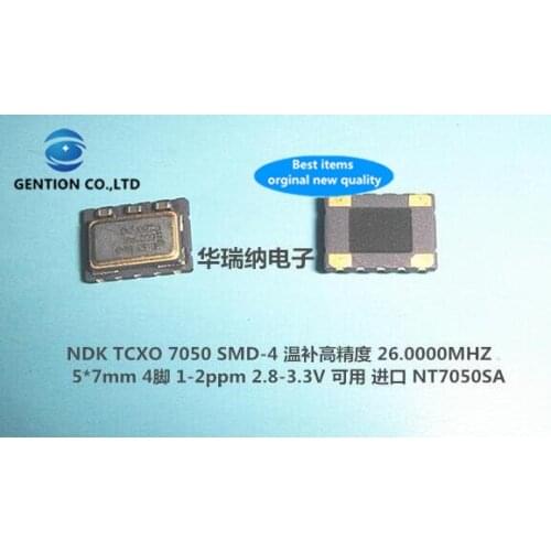 2pcs 100% new and orginal VC-TCXO 5*7 5070 7050 26M 26MHZ 26.000MHZ Voltage controlled temperature compensated crystal oscillato