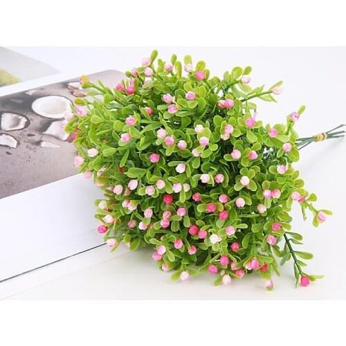 24cm Milan Artificial Flowers For Party Wedding Fake Flowers Home Holiday Christmas Decorations Artificial Plants Wedding Bouque