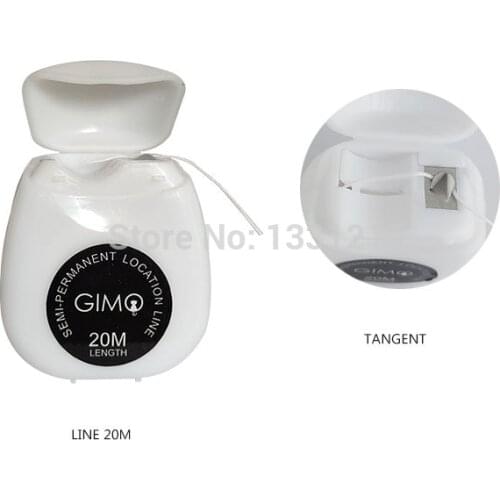 New Mapping String Microblading PRE INKED MAPPING STRING Thread Tattoo Brow 20m with 20Pcs Wipe Line Head