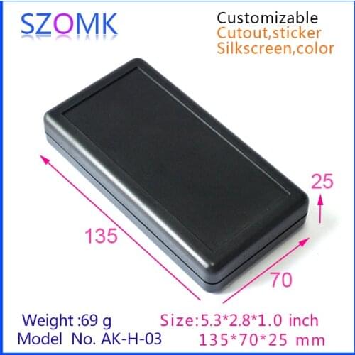 5 pcs, 2AA battery plastic box 135*70*25mm plastic enclosure plastic electronic enclosure distrubition enclosure