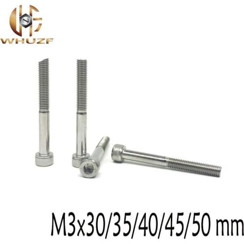 Half tooth Plate with nickel flat countersunk head Grade 12.9 Alloy Steel Hex Socket Head Cap Screw 30pcs M3x30/35/40/45/50 mm