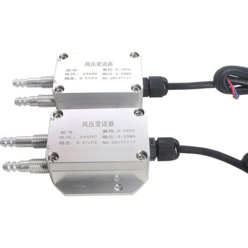 QDF70B 12-28VDC differential air compressor pressure transmitter 0-500Pa wind differential pressure transmitter