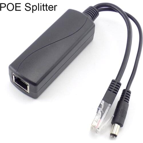 48V to 12V POE Splitter Connector Poe Power Adapter injector Switch for IP Camera Wifi Injector Cable Wall US/EU Plug Hikvision