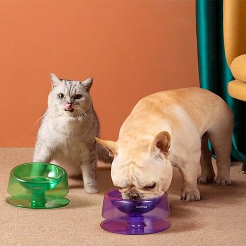 Cat Dog Bowl Adjustable Raised Stand Round for Pet Food Water Wide Mouth Bowls Cat Feeders Non-slip Water Feeder Safe Food