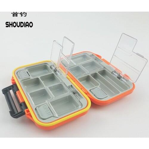 SHOU DIAO 12 Compartments Fishing Lure Box Storage Case Hook Box Spinner Fly Fishing Box Accessories Waterproof Boxes