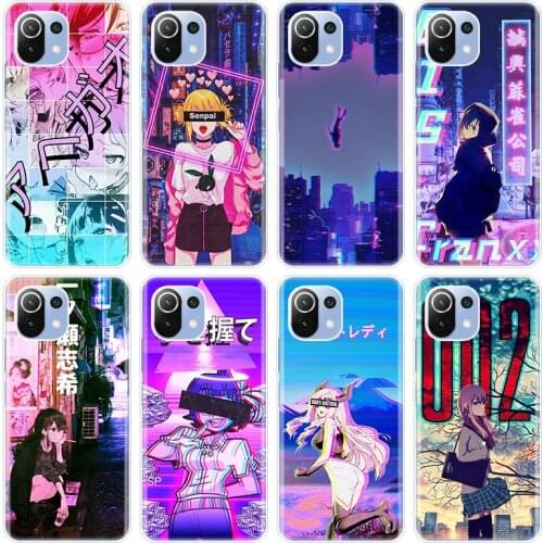 Vaporwave Glitch Anime Silicone Case for Xiaomi Mi POCO X3 NFC M3 F3 11X 11i 11 Ultra Note 10S 10i 10T Pro 11 Lite 5G Soft Cover