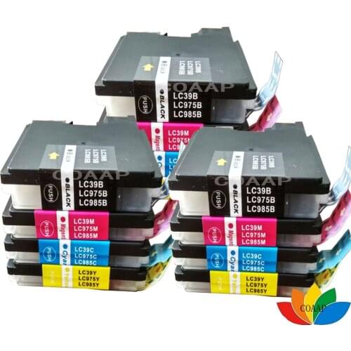 12 x LC985 LC39 LC975 Compatible ink Cartridge for Brother DCP J125 J315W J515W MFC J265W J410 J415W J220 Printer