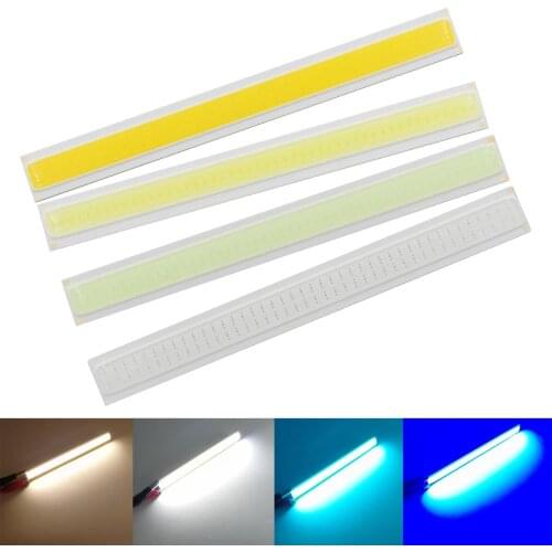 Allcob manufacturer LED COB Strip Light Source 12V DC 4W 140mmx15mm Warm White Cool Blue LED FLIP Chip for DIY daytime 12V light