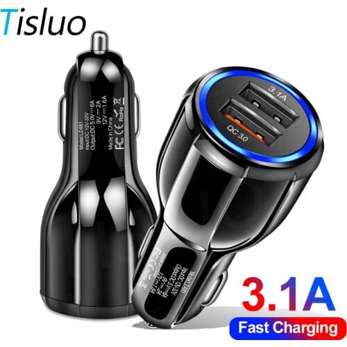 Universal Car Charger quick charge 3.0 For iPhone 6 8 xs Huawei P30 Pro Samsung xiaomi mi 9t Fast Charging phone mobile charger