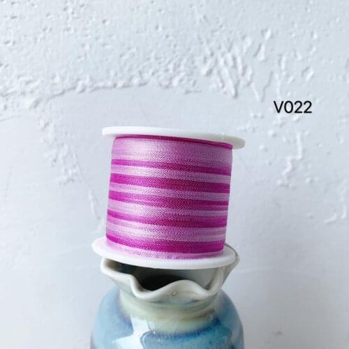 V022 A Roll Wholesale 2mm-36mm 100% Pure Silk Embroidery Ribbons Handcraft Supply Double Faced Thin Taffeta Silk Ribbon