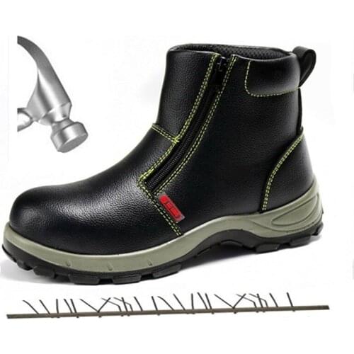 High Waterproof Non-slip Steel Toe Warm Work Safety Shoes Men Outdoor Indestructible Smash-proof Puncture-proof Tactical Boots
