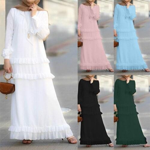 Elegent Fashion Kaftan Muslim Dress Women Plus Size Long Abaya 5XL Vestido Robe Musulmane Longue Islamic Clothing Robe Arabe