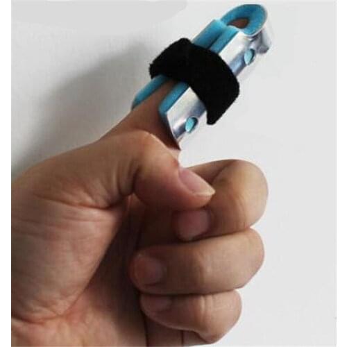 1Pcs Pain Relief Aluminium Finger Splint Fracture Protection Brace Corrector Support With Adjustable Tape Bandage
