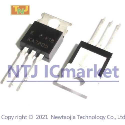 10 PCS KA7805ETU TO-220 KA7805 3-Terminal VoltageRegulator