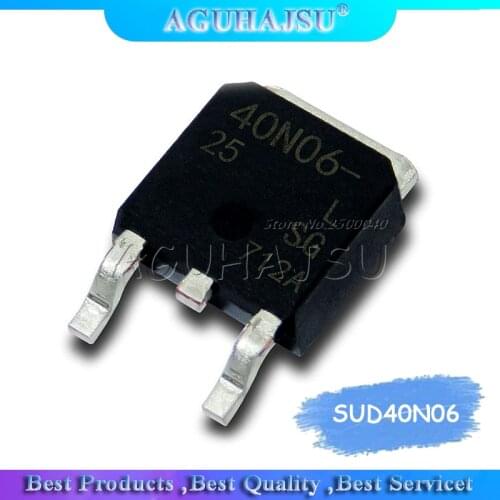 10PCS SUD40N06-25L TO-252 40N06 TO252 SUD40N06 40N06-25L