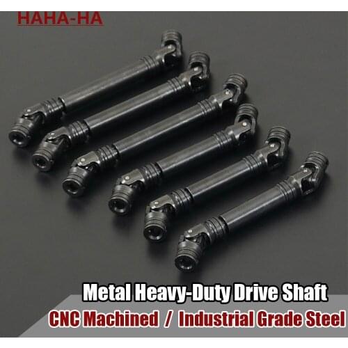 2Pcs 90-115mm 100-140mm Metal Heavy-Duty Drive Shaft for 1/10 RC Crawler SCX10 III CAPRA Wraith TRX4