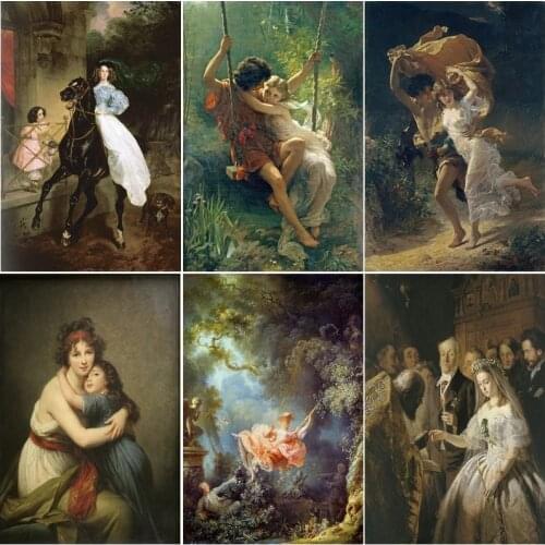 2021 Fashion Classic World Famous Paintings Character Poster Restaurant Room Office Painting Wall Canvas Poster Picture Trendy