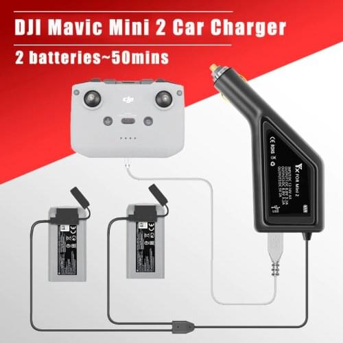 3IN1 Mavic Mini 2 Battery Charger Lipo-Battery Car Charger Controller Travel Charging Hub for DJI Mavic Mini 2 Drone Accessories