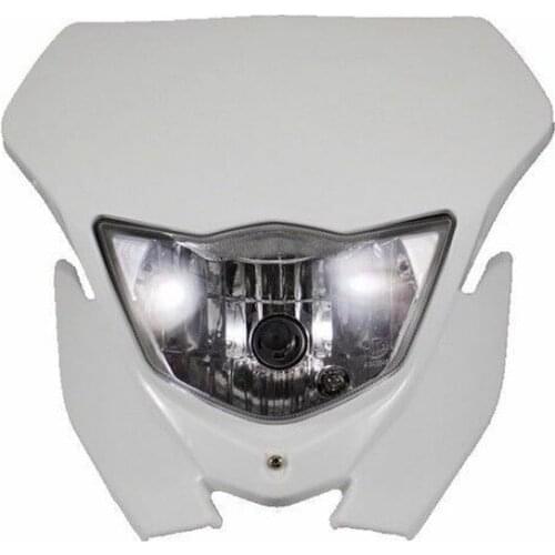 White Motorcycle Headlight For Kawasaki Suzuki Yamaha Dirt Bike Honda KDX CR