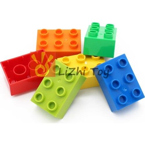 MOC DIY Large Building Block Duplo 87084 Brick 2X3 Big Size Assembled Accessories Bulk Part Duplo Children Toys