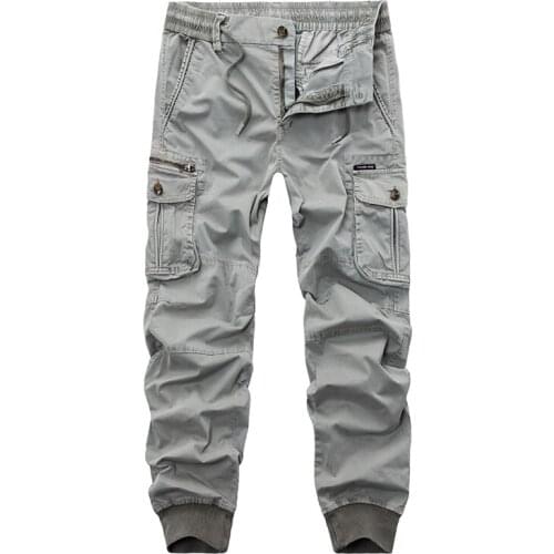 Cargo Pants Men Casual Solid Breathable Pants Men Army Military Trousers Mens Tactical Cargo Pants Male Pockets Joggers Trousers