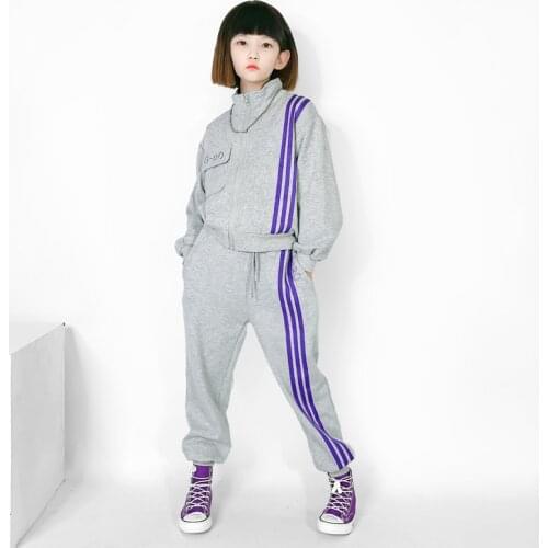 Kids Girls Zipper Tops Sets Long Sleeve Fashion Casual Suits 8 10 12 years