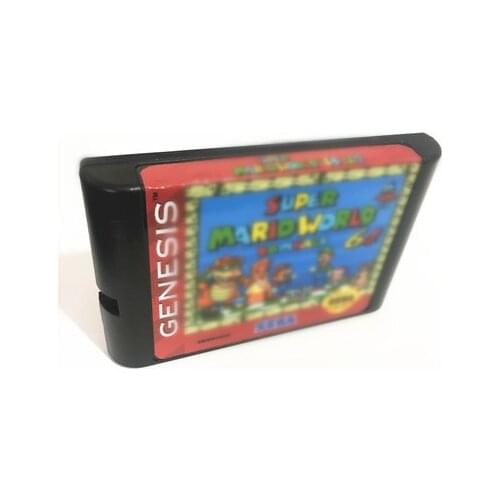 Super Maroed World 64 GENESIS ROM HACK Mega Drive 16 bit Game Cartridge