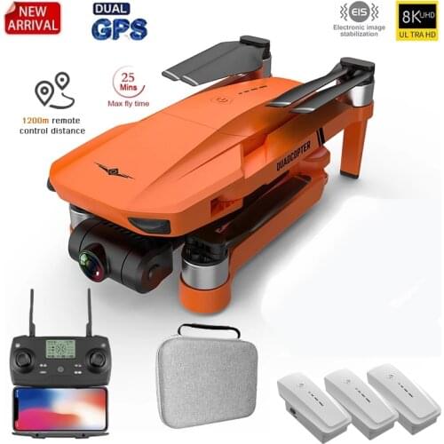 GPS Drone 4k Profesional 8K HD Camera 2-Axis Gimbal Anti-Shake Aerial Photography Brushless Foldable Quadcopter 1.2km