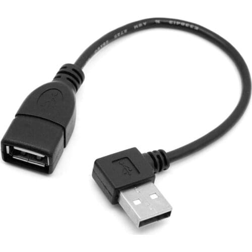 Jimier USB Cable USB Adapter USB Adapter Cable USB 2.0 A type Cable Male to Female Right Angled USB Cable 0.1m 0.2m 0.4m