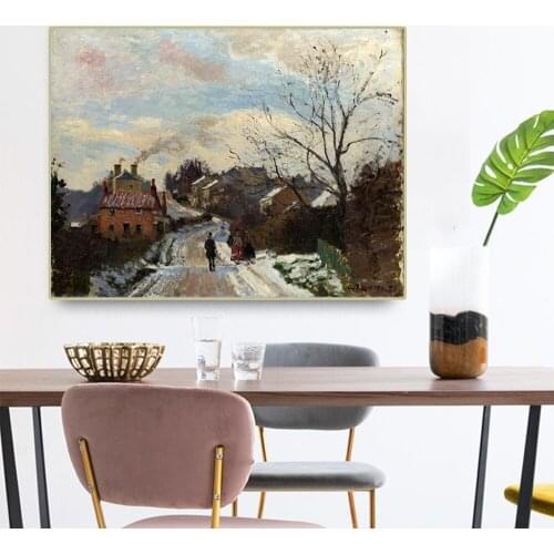 Citon Camille Pissarro《Fox Hill, Upper Norwood》Canvas Art Oil Painting Artwork Poster Picture Modern Wall Decor Home Decoration