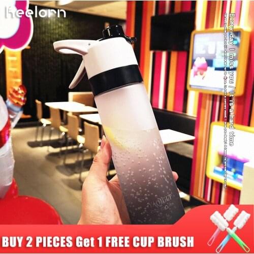 Keelorn 650ml American Large Capacity Simple Mesh Red Plastic Sport Portable Water Bottle Fitness Thermal Water Bottles