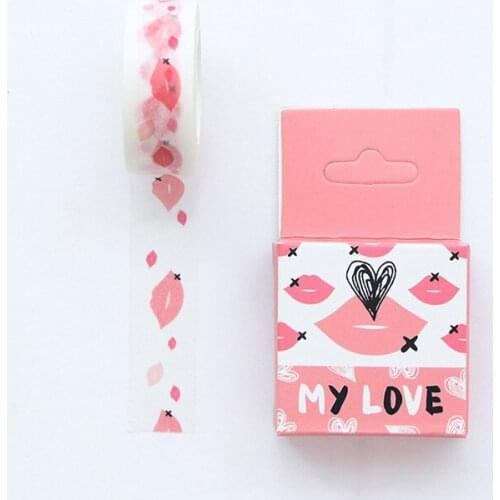 Kawaii my love Washi Tape DIY decoration Scrapbooking Sticker Label Masking Tape School Office Supply