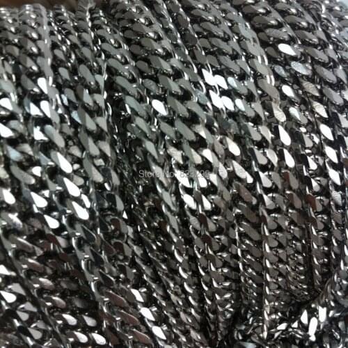 The cool silver color DIY Jewelry Making/Findgings 5meter 5mm Stainless Steel Jewelry (LT-013)