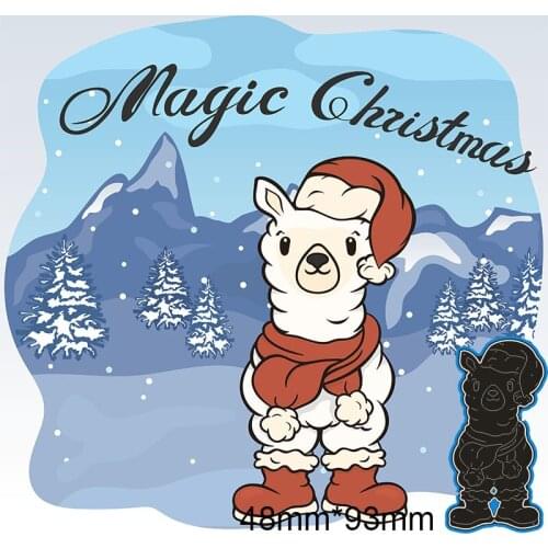 48*93mm Alpaca New Metal Cutting Dies Scrapbook paper decoration template Embossing DIY Paper Card Craft