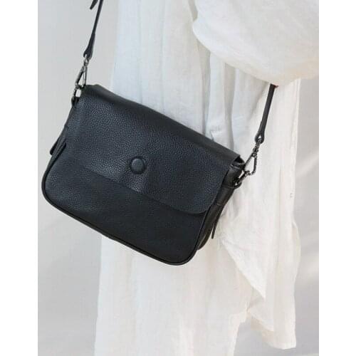 Nifty And Lovely Classic Soft And Comfortable Crossbody Bag Women Solid Color Wide Shoulder Straps Girls Single-shoulder Bag