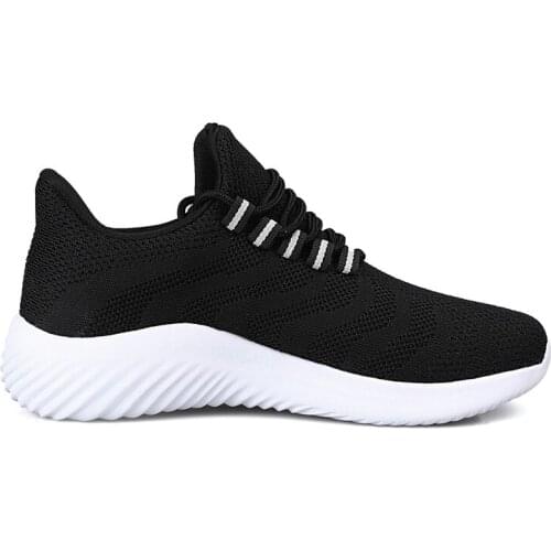 New Style Running Men Shoes Lace Up Male Sneakers Footwear Black White Sports Athletic Outdoor Gym Jogging Zapatillas Big Size 9