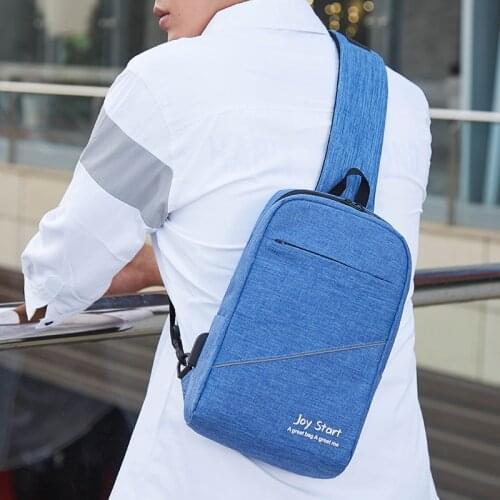 NEW Mens Nylon Shoulder Bags USB Charging Portable Anti Theft Travel Large Capacity Port Fit 9.6inch iPad Crossbody Bag for men