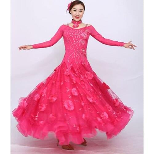 New modern dance competition dance skirt performance costume ballroom dance ballroom dance big swing new dress waltz dance skirt