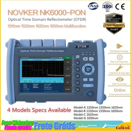NOVKER NK6000-PON OTDR Multifunction Optic Fiber Tester 1310 1550 1625 1650 With VFL OPM Light Source