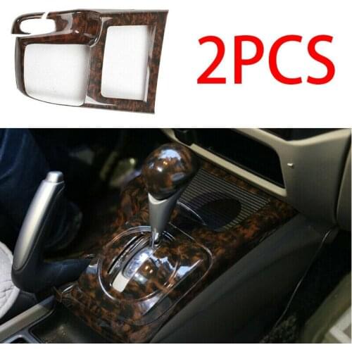 Fit For Honda Civic 8th 2006-2011 console gear shift frame cover trim Wood grain