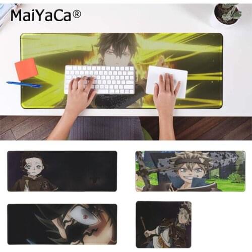 Maiyaca Boy Gift Pad Black Clover Gamer Speed Mice Retail Small Rubber Mousepad Free Shipping Large Mouse Pad Keyboards Mat