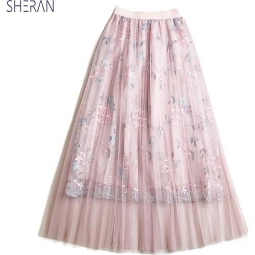 Женские юбки миди SHERAN China At AliExpress