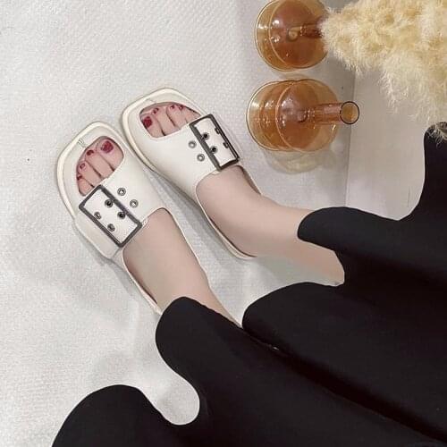 New Style Ladies Slippers Flat Casual Soft Sandals and Slippers Womens Shoes Comfortable Platform Sandals Slippers Women