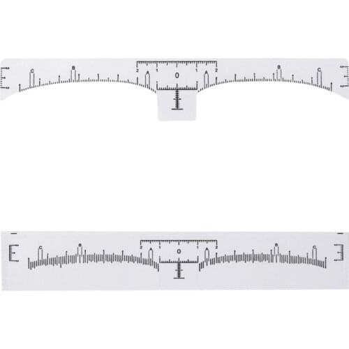 Disposable Eyebrow Ruler Stencils Sticker Template 10Pcs Eyebrow Permanent Makeup Balance Measure Eyebrow Beauty Tattoo Supply