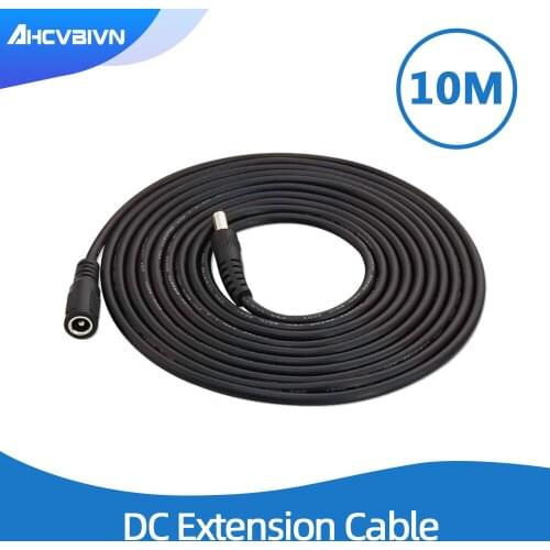 10 Meters DC 12V Power 10M Extension Cable 5.5mmx2.1mm /20ft DC Plug For CCTV Camera 12 Volt Extension Cord
