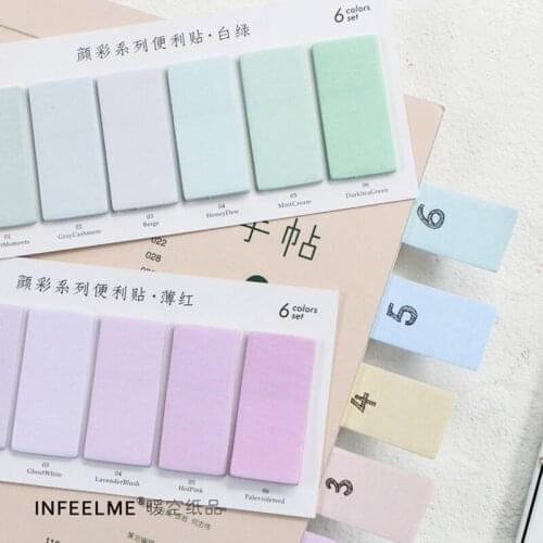 120 Sheets Creative Colorful Memo Pad Sticky Notes Memo Paper Index Bookmark Notebook Stationery School Office Supplies